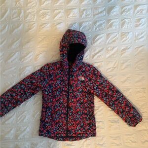 The North Face Red and Blue Floral Jacket